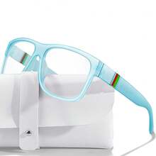 1副时尚变色太阳镜，UV400防护，适合跑步、骑行、钓鱼、露营、徒步等户外活动，配有眼镜盒，男女通用 - 彩色 - 查看 20