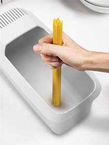 1pc/2pcs Microwave Noodle Cooker,Microwave Pasta Cooker,Microwave Pasta Cooker With Strainer,Noodle Water Filter Basket,Vegetable Fruit Storage Box,Noodle Container,Kitchen Drain Basket,Noodle Cooker,Plastic Dual-Purpose Vegetable Washing And Noodle Cooking Storage Box - Multicolor - View 3