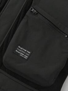 Balabala BalaOne 儿童男童羽绒服，2025 冬季款，保暖防水，叠穿造型 - 黑色 - 查看 7