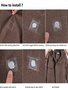 10/20/40pcs Hidden Magnetic Snap,Invisible Magnets Sew In PVC For Thin FabricsInvisible Magnetic Buckles, 1cm/0.39in Metal Stitching Accessories, Suitable For Bags, Clothing, Curtains, Sofa Covers, Hidden Round Magnetic Fasteners With Stronger Magnet, Magnetic Buckle