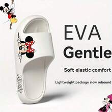 1双，史迪奇天使优雅卡通EVA男女通用拖鞋 - 夏季厚底拖鞋，柔软鞋垫，趣味设计EVA凉鞋，家居拖鞋，情侣拖鞋，男女通用 - 彩色 - 查看 5