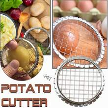 2pcs Stainless Steel Egg Slicer Cutter Cut Egg Device Grid For Vegetables Salads Potato Mushroom Tools Chopper For Kitchen Chopper - Multicolor - View 5