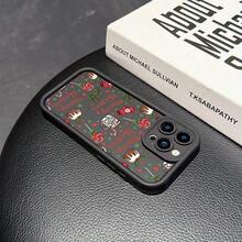 Fundas con diseño de guantes de copos de nieve y dulces. Compatibles con phone 17/17 Pro/17 Pro Max/16 Pro/16 Pro Max/16 Plus/15 Pro/15 Pro Max/15 Plus/14 Pro/14 Pro Max/14 Plus/13 Pro/13 Pro Max/12 Pro/12 Pro Max ... 11/11 / Pro / 11 Promax y Galaxy 22/23/24/25, Año Nuevo, Amor, Familia y Amigos - Negro - Ver 2