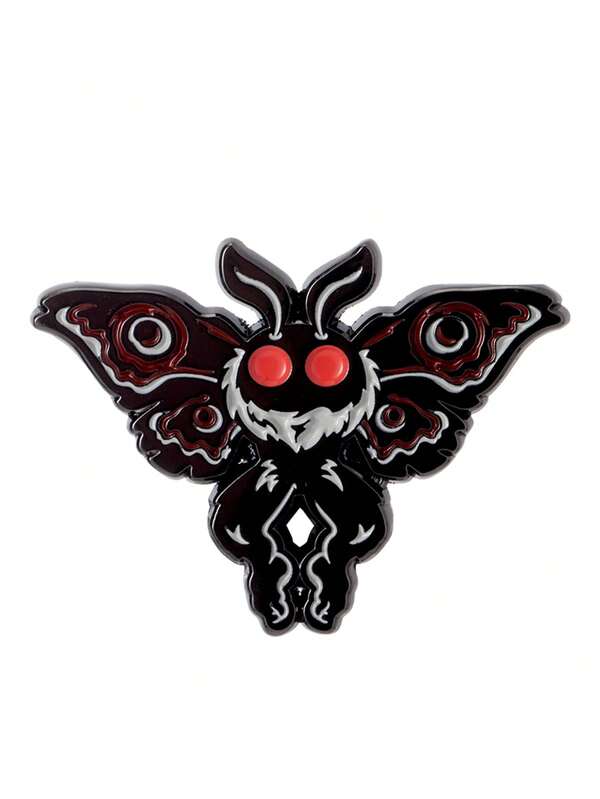Gothic Punk Bat Moth Enamel Pin - Men's Pin Halloween Hero Movie Style Jewelry - Vibrant Collectible Brooch And Knee Accessories