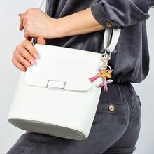 JINGUAZI Initial Letter Keychains For Women Tassel Butterfly Pink Purple Cute Car Keychain For Wallet Backpack Bag Charm{Inchcolor_nameinch:InchX-Pinkinch} - X-粉紅色 - 查看 7