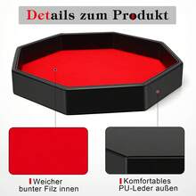 1 pieza Bandeja de accesorios de juego de escritorio octagonal, puede almacenar dados y otras piezas de juego, también es adecuada para organizar joyas, llaves y otros artículos pequeños, aplicable para juegos en el hogar y organización diaria del escritorio