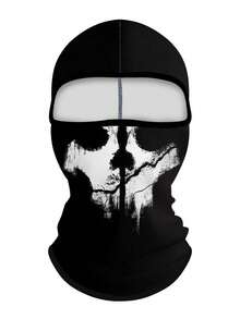 1 Stück oder mehr Unisex Radfahrer Gesichtsmaske, Sturmhaube, Skimaske, Motorrad Nackenwärmer, Totenkopf Design, geeignet für tägliches Skifahren, Radfahren, Outdoor-Reisen, Partys usw. - Verschiedenfarbig - Übersicht 11