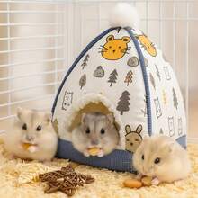 Hamster Nest House, Thickened Warm Cotton Nest For Hamsters And Small Pets - Multicolor - View 3