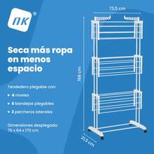 NK Drying Rack - สีดำและสีขาว - ดู 3