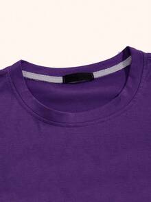 Jr Football T-Shirt Unisex Men Women 100% Cotton Premium Top Streetwear New Release Immediate Shipping Various Colors!! Plus Size - 紫色 - 查看 5