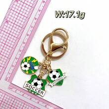 Móc khóa đội bóng đá 2026 thời trang mới bóng thể thao cúp móc khóa trang sức bé trai người hâm mộ bóng đá túi xe mặt dây chuyền quà tặng chìa khóa bóng đá - Nhiều màu - Xem 9