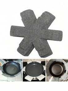 3pcs Non-Woven Fabric Heat Resistant Pot Holder Pads, Anti-Slip Printed Felt Coasters, Kitchen Tool Accessories - Multicolor - View 1