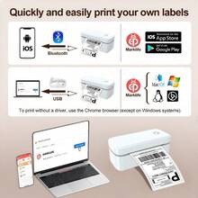 Marklife 4"X6" Wireless Thermal Label Printer - Suitable For Logistics, Postal Services, Air Transport And Small-Medium Enterprises. Compatible With Android, Apple And Windows Systems, Can Be Used As A Desktop Label Printing Device. - View 6