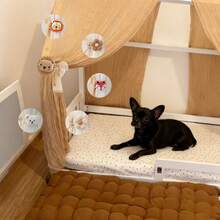 1pc/2pcs Cute Dog Window Curtain Tie Backs, Pet Room Decor, Mosquito Net Tie Ropes, Curtain Tie Backs, Door Curtain Tie Backs, Sun Shade Tie Ropes - Multicolor - View 2