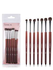 眼部化妆刷套装，高级7支眼影刷，专业眼影刷，适用于眼影、唇部、斜角、眼线，柔软毛质，木质手柄。 - 彩色 - 查看 22