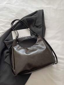 新款韩版小众设计柔软质感腋下手提包，单肩时尚通勤斜挎包，休闲大容量手提包 - 彩色 - 查看 11