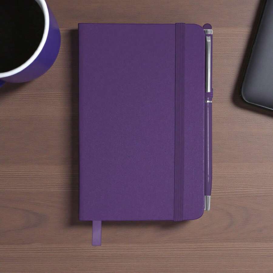 PromoClick Mini libreta de 80 hojas con boligrafo touch