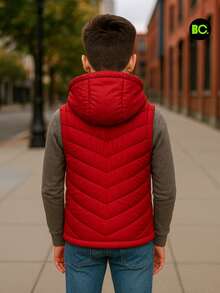 Big City Tween Boys Extended Size Tanks - Red - View 4