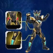 Miniso Scatola cieca della serie Ultraman Hero dinamica, 3a ondata, Ultraman Z, materiale durevole, giunti mobili, ornamento da scrivania (consegna casuale) (1 pezzo)