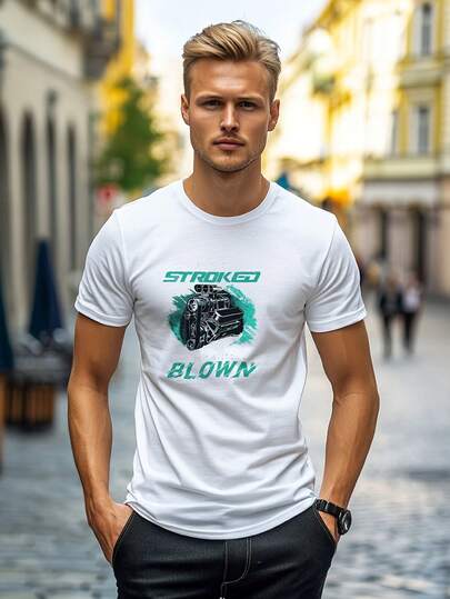 Camiseta de carreras de drag racing para hombres 'Es agradable ser acariciado' - 100%, ajuste cómodo, camiseta de manga corta para uso casual y deportivo, conductor de carreras, camiseta 100% 180G