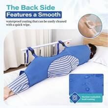 Prześcieradła ślizgowe Fanwer z wzmocnionymi uchwytami, 31,4*41,2 cala, wielofunkcyjne, do obracania i podnoszenia osób starszych i pacjentów - Wielokolorowe - Zobacz 3