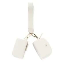 Dual Pouch Wristlet Wallet Fashion Keychain Wristlet Bag Cards For Women Men, Cash & Coins, Detachable Keychain & Card Holder, Stylish & Portable For Everyday & Sports Use Travel Wallet Coin Wallet Christmas Gifts, Holiday Gifts - bạch kim - Xem 2