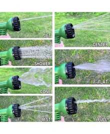 Heavy Duty Washing Car Water Hose, European & American Style, Thicker & Stronger, Household Hand-Held For Daily Watering & Irrigation, Expandable Garden Hose - 藍色 - 查看 5