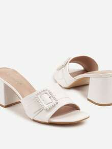 Boho Chic Block Heel Sandals Women Summer Casual Travel - White - View 6