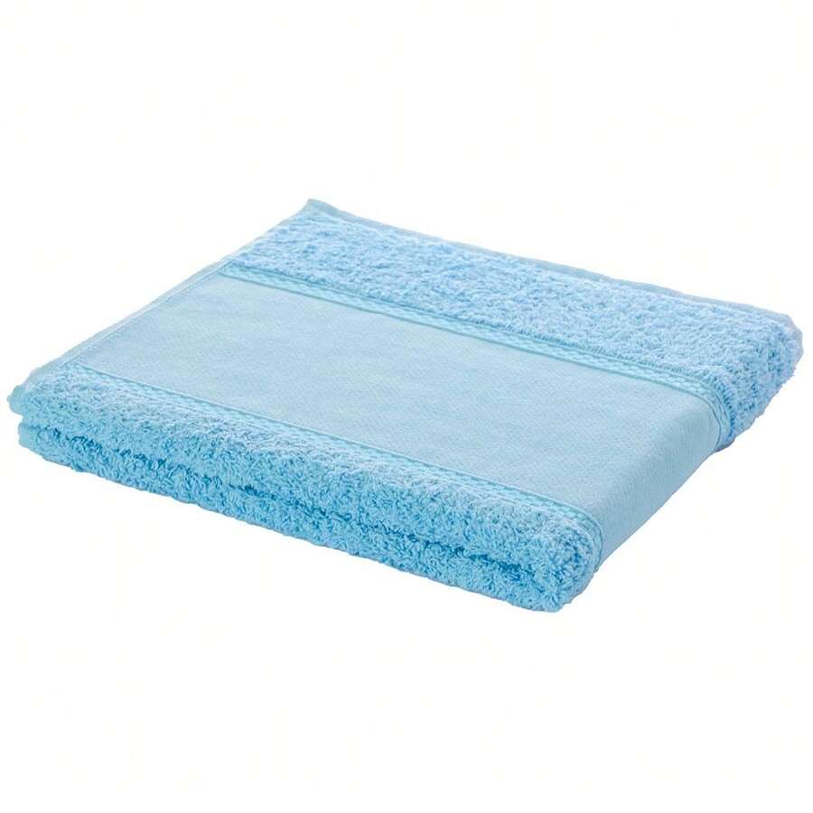 Kit Of 3 Arteira Russian Stitch Face Towels For Machine Embroidery, 100% Cotton - Biru Pirus - View 1