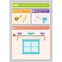 Drapery Window Curtain Rod Set Square Design 1 1 8 Rod. 72 To 144 Inch. Ivory White - Ivory - View 5