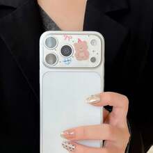 INS New Transparent High-Definition Lens Film Compatible With Iphone 17 Pro Max/Pro, Cute Cartoon Girl Design Applicable To Daily Shield, Office, Home Daily Shield Office Home Lens Protector Phone Camera Cover Waterproof Shockproof Anti-Fall Scratch Resistant - Clear - View 7