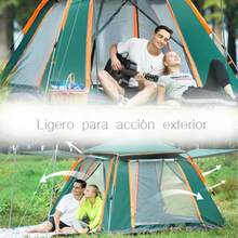 Tienda Casa Campaña Grandes Para Acampar  Casa De Campaña 3-4 Personas Impermeable Portátil 2 Entradas 215x215cm Tienda De Campana Tiendas campingTiendas De Campaña,acampado Al Aire Libre Arena Port¡tilPicnic Camping Sun Protection Tent A Prueba De Viento