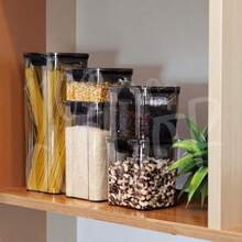 Stackable Airtight Acrylic Containers - Food Storage Organizers - 1 Jar 1450 Ml - Without Adhesive - View 5