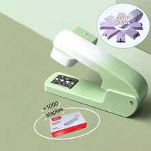 360 Degree Rotating Gradient Color Stapler, Easily Handles Multiple Pages, Can Staple Up To 25 Sheets, Multifunctional Manual Office Supplies