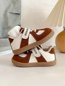 幼儿男女童软底防滑鞋，舒适百搭婴儿鞋，春秋季 - 棕色 - 查看 4