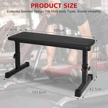 Flat Weight Bench Home Dumbbell Stool Home Fitness Strength Training Bench Comfortable Design