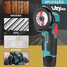 Kit 5 Discos Corte Resina 75mm Corte Rápido Acabamento Fino Furo 10mm Esmerilhadeira PowerGrip - Preto - Visão 3