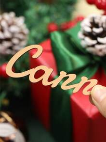 定制姓名牌、个性化姓名装饰、木质姓名牌、定制木质装饰品、木质婚礼姓名牌、2025年可定制圣诞礼物、圣诞装饰品、圣诞节装饰、圣诞节、个性化冰箱贴、礼盒标签、门/牌/墙面装饰、家居装饰、客厅家居装饰 - 彩色 - 查看 4