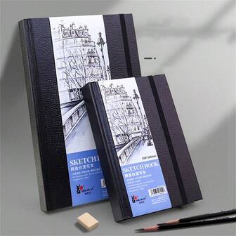 80 Sheets Sketch Blank Sketchbook, Drawing Book, Hard-Shell Mini Portable Hand-Drawn Sketchbook Watercolor Book For Student Art Supplies