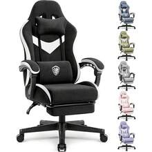 Gogoya Breathable Ergonomic Gaming Chair - Adjustable Backrest Footrest Waist Support For Home Office PC Setup - 黑色 - 查看 5