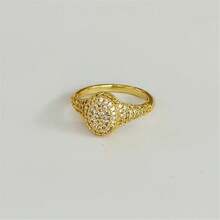 VKHK 1pc Luxurious Fully Rhinestone Decorated Artificial Zirconia Accent Single Ring, Suitable For Women Wedding Wear And Gift - Diamond Ring - View 12