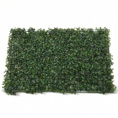 10x Artificial Hedge Grass Boxwood Garden Green Wall Mat Fence Outdoor