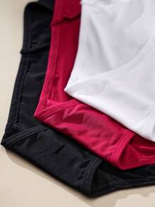 3 Stück Damen Alltagsunterwäsche, mit sexy Kreuzriemen-Design, weicher und hautfreundlicher Stoff. Schwarz - stilish & cool, Rot - süß & sexy, Weiß - einfach & vielseitig. Dieses 3er-Pack Set deckt Ihren Bedarf für Pendeln, Dates und den täglichen Gebrauch ab. - Verschiedenfarbig - Übersicht 7