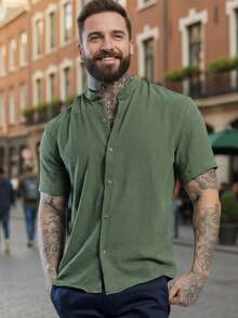 Men Shirts - màu xanh lá - Xem 1