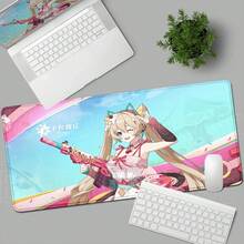 HD Printing Game Strinova Mouse Pad Rubber Anti-Slip Mat Keyboard Mousepad Locked Edge XXL 900x400mm Desk Mat Gaming Accessories - A15 - View 12