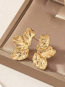 1對時尚流行的花卉元素旅遊渡假風格宴會派對戶外運動啞光耳環