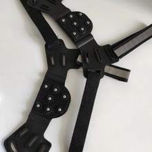 Outdoor Hiking, Climbing, Camping, Ice Climbing, 7-Claw Silicone Reflective Snow Cleats, Wear-Resistant Anti-Slip Shoe Covers