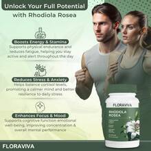Flash  Floraviva Rhodiola Rosea Capsules For Natural Energy GMO Excluded - 2 chai - Xem 4