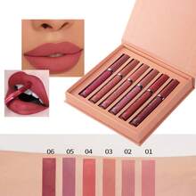 6 PCS labial glaze caja de regalo, color duradero, resistente al agua, labial glaze set - Multicolor - Ver 5