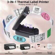 Marklife 4"X6" Wireless Thermal Label Printer - Suitable For Logistics, Postal Services, Air Transport And Small-Medium Enterprises. Compatible With Android, Apple And Windows Systems, Can Be Used As A Desktop Label Printing Device. - View 8